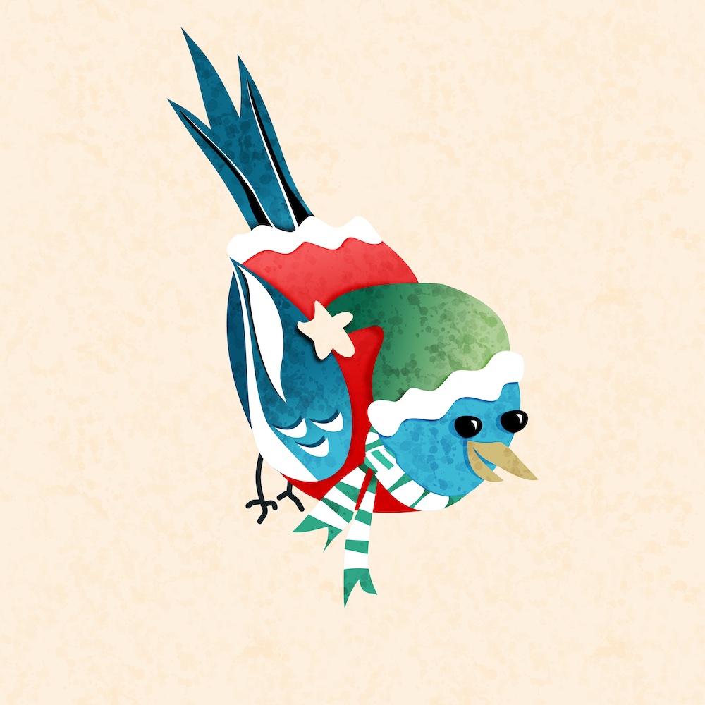 cozy blue bird in Affinity Designer by Sheri42