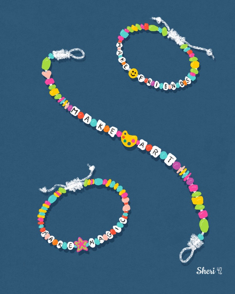 friendship bracelets for Art Makers Club by Sheri42