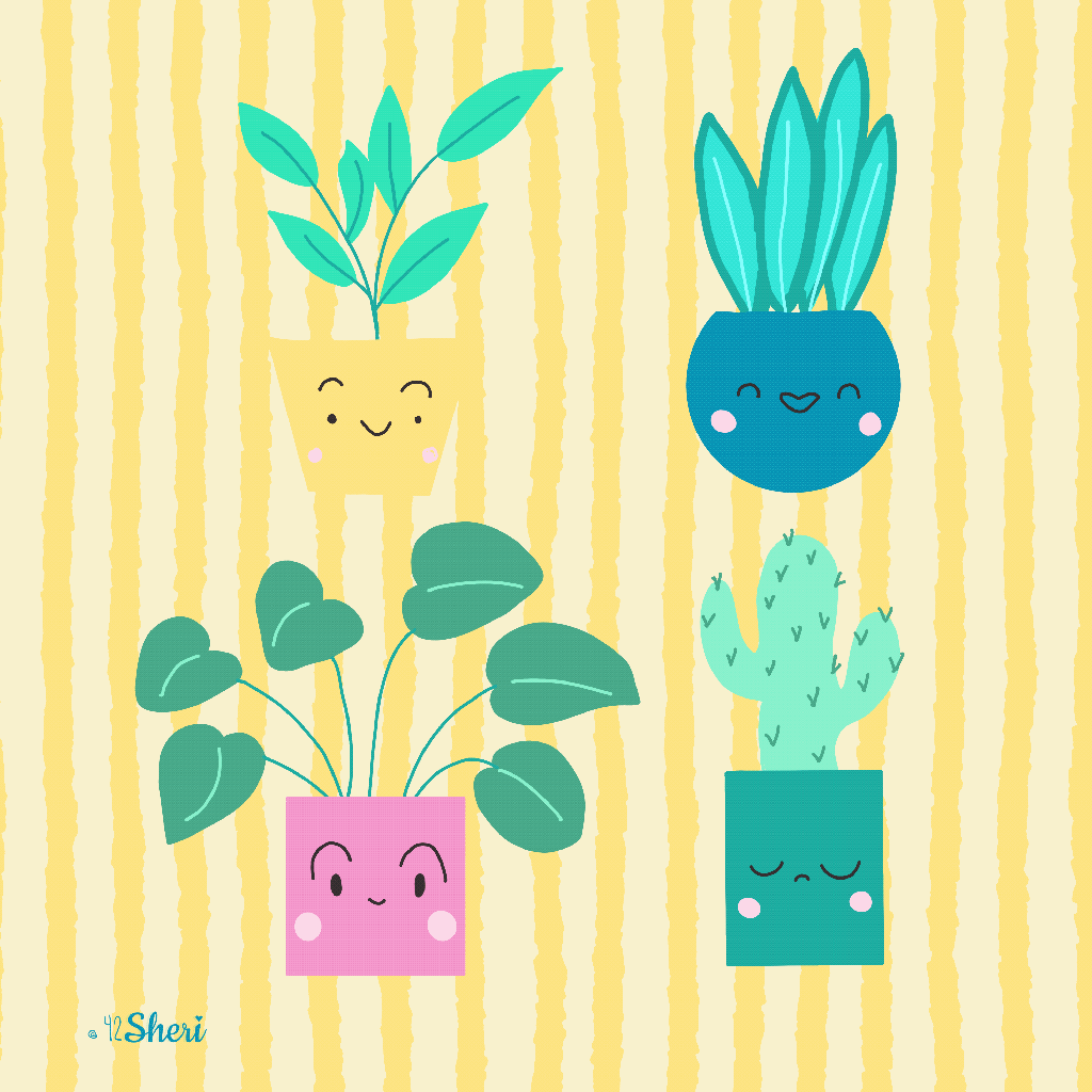 animated house plants by Sheri42