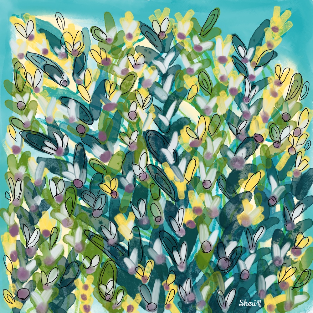 a full garden / abstract by Sheri42