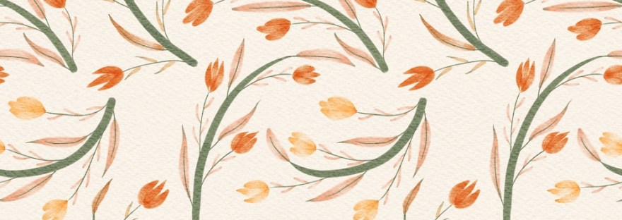 illustration by Sheri42-- florals and leaves with color changing brush