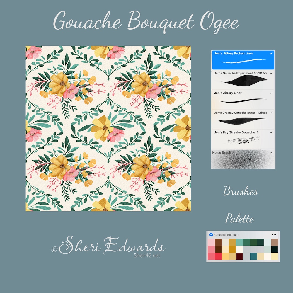 info about the illustration by Sheri42--- brushes and palette