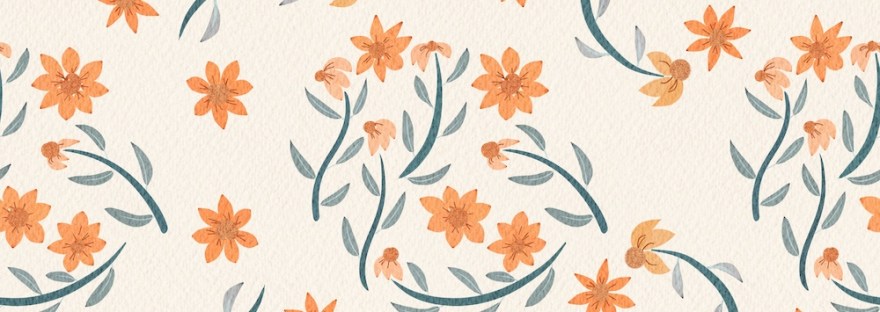 autumn floral bouquet pattern in scatter design by Sheri42