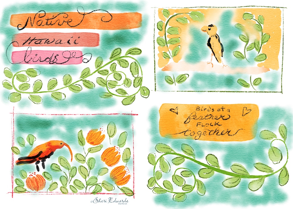 sketch journaling in Procreate by Sheri42