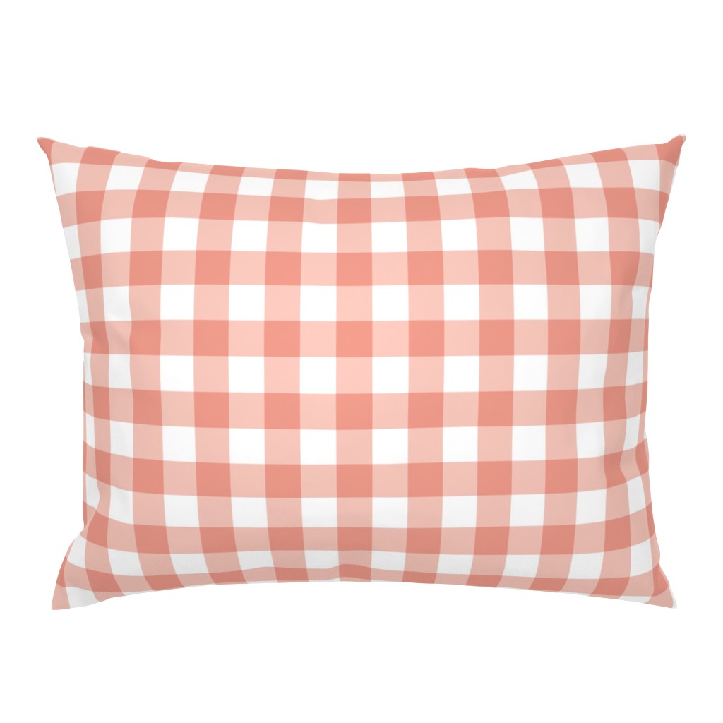 snow buckwheat peach-pink pillow sham