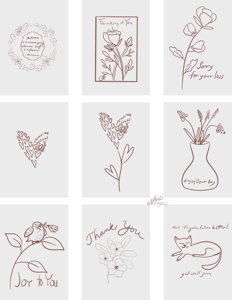 sketches for cards by Sheri42