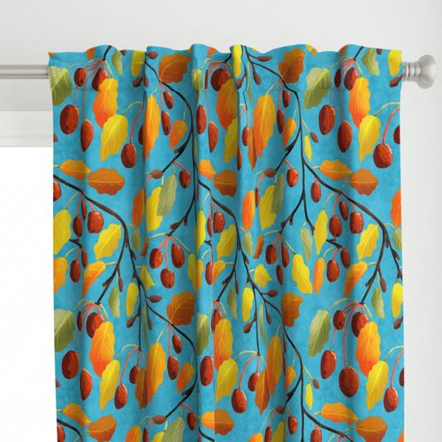 Spoonflower Curtain in crab apple pattern by Sheri42