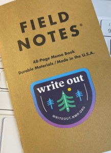 field notes for WriteOut