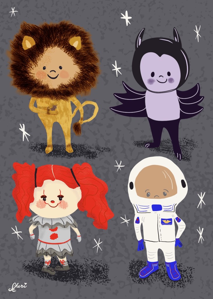 Halloween people in costume by Sheri42