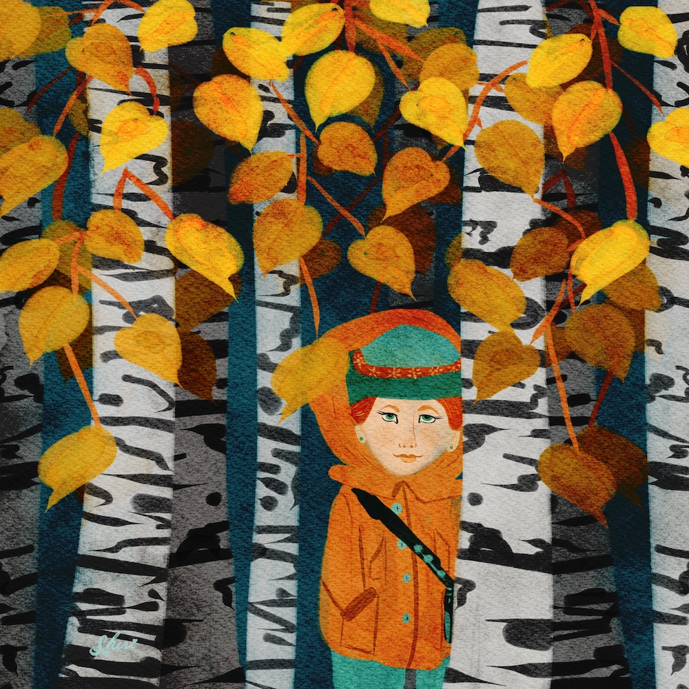 She became then part of the silence, part of the small grove of aspen. She stood as still as possible and listened. She slowly looked for lights, for movement, for those who had passed before her.