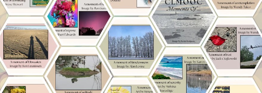 Clmooc collaboration: collage of calendar images