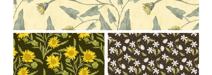 Designs inspired by the local flora of Eastern Washington