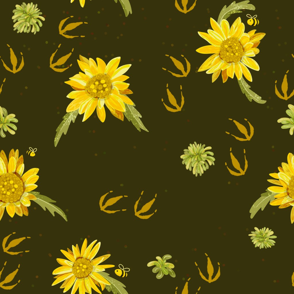 gumweed blender -- scatter on dark background by Sheri42