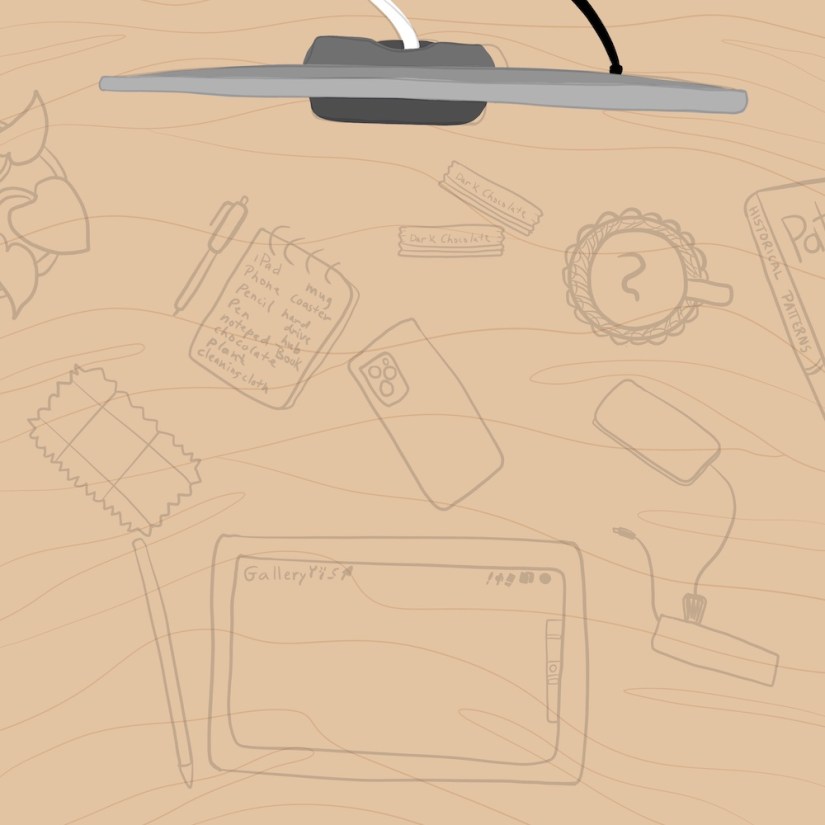 sketch for "messy desk" prompt by Sheri42