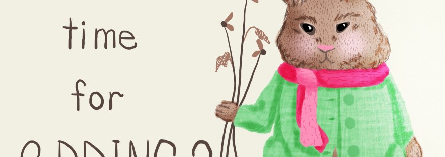 Bunny 3 inking the sketch of 100 day project