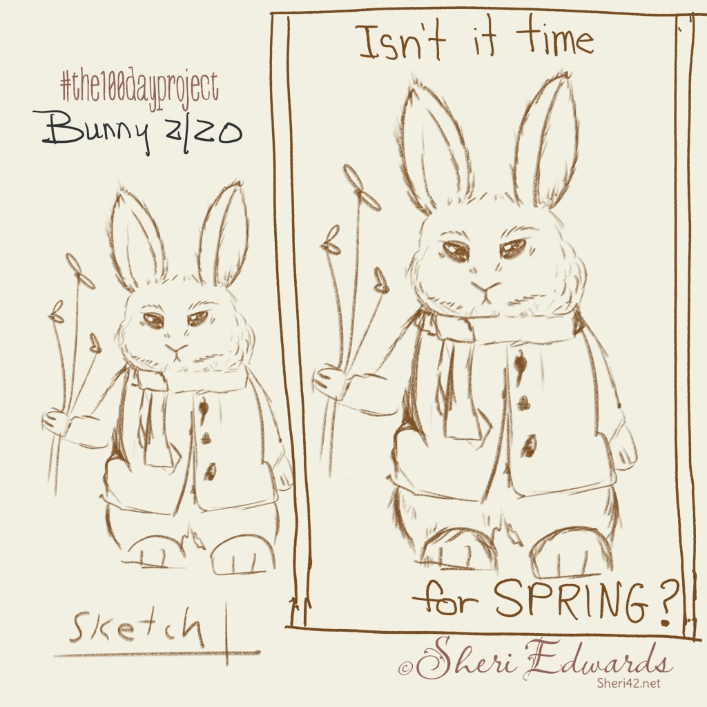 Bunny 2 just sketch of 100 day project