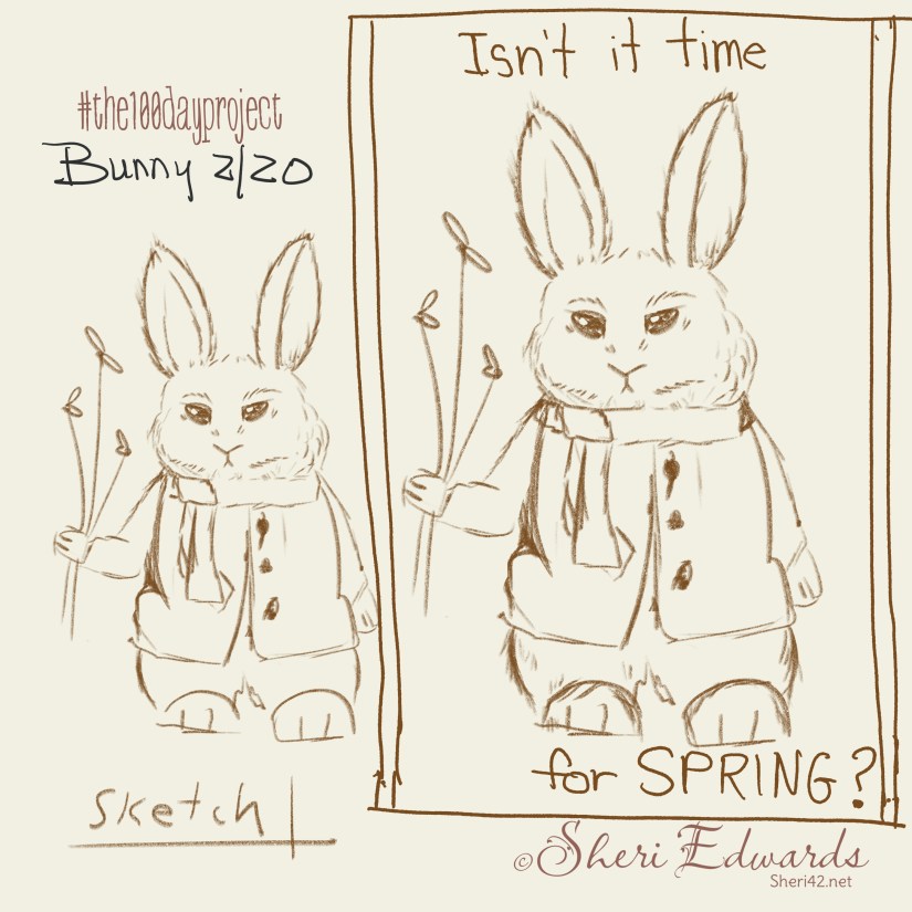 Bunny 2 just sketch of 100 day project