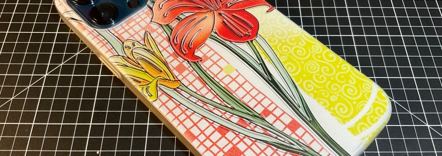 Camera on iPhone with art design by Sheri42