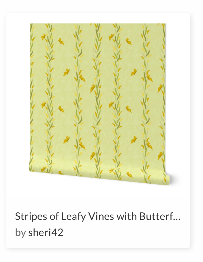wallpaper gumweed stripes entry by Sheri42 in Spoonflower Sophisticated Stripes challenge