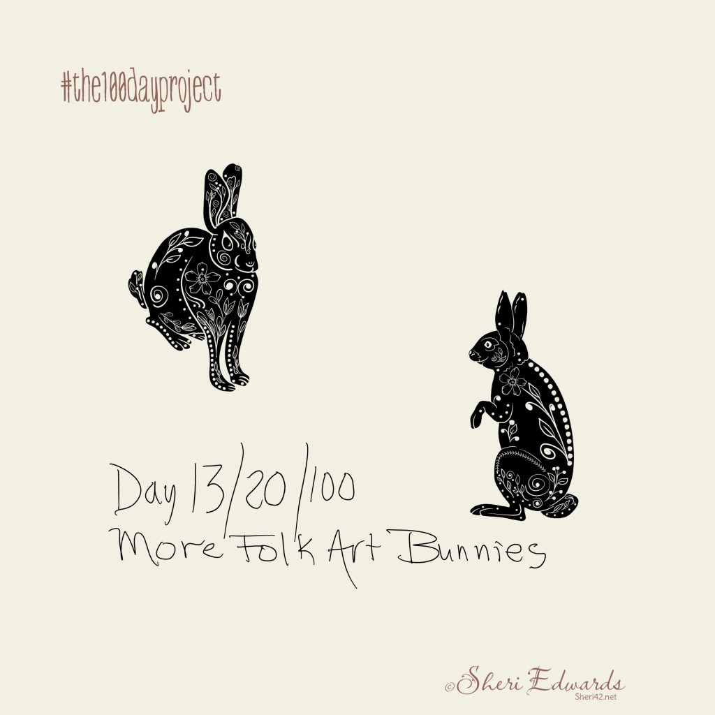 folk art looking forward and sitting up by Sheri42