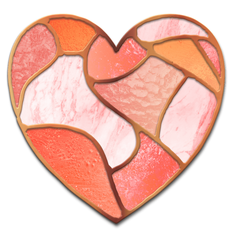 Stained Glass Heart created in Affinity Designer by Sheri42