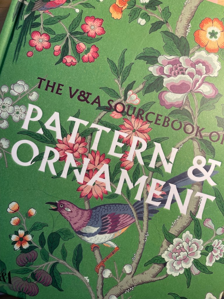 Cover of The V & A Sourcebook of Pattern & Ornament by Amelia Calver; Thames and Hudson Publisher