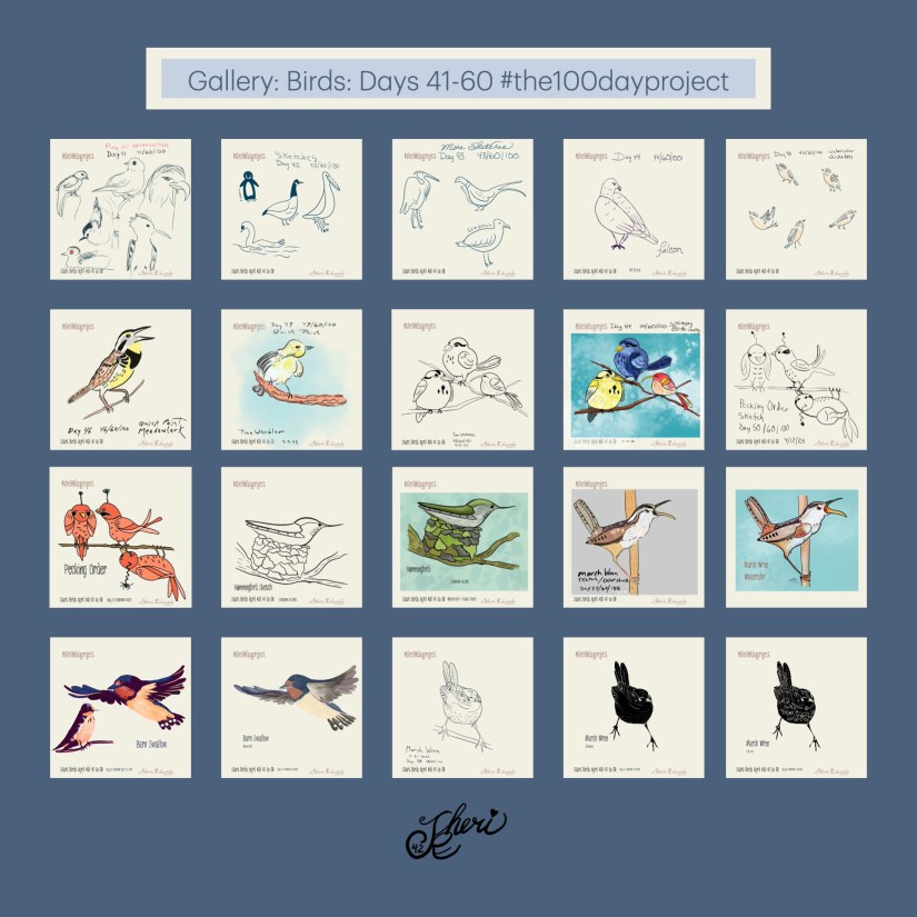 the100dayproject Days 41-60: Birds by Sheri42