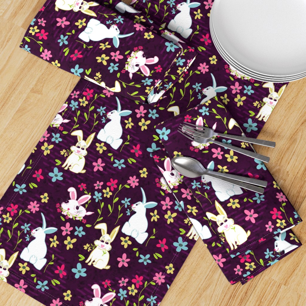 Pet Doodles in the Garden table setting by Sheri42