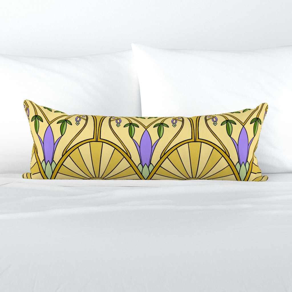 art deco sunshine / tulips on pillow Sheri42