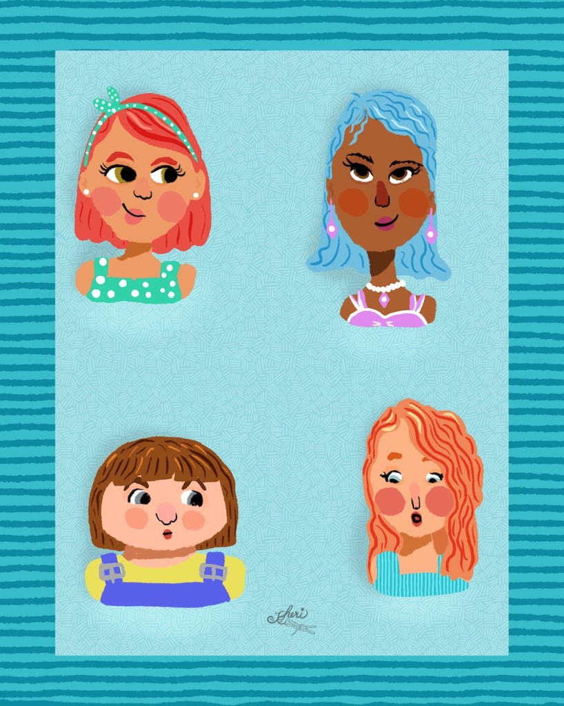 fun and quirky faces by Sheri42