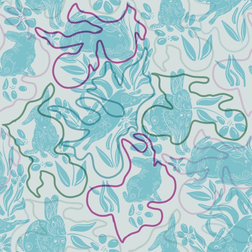 template for making toile de jouy -- fill in the puzzle pieces for the diamond scene pattern by Sheri42