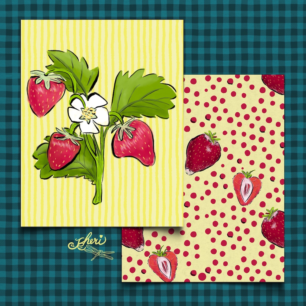 strawberry hero with strawberry pattern by Sheri42
