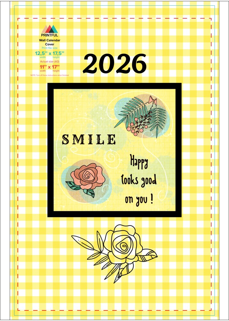 Calendar cover  by Sheri42 with Printful template