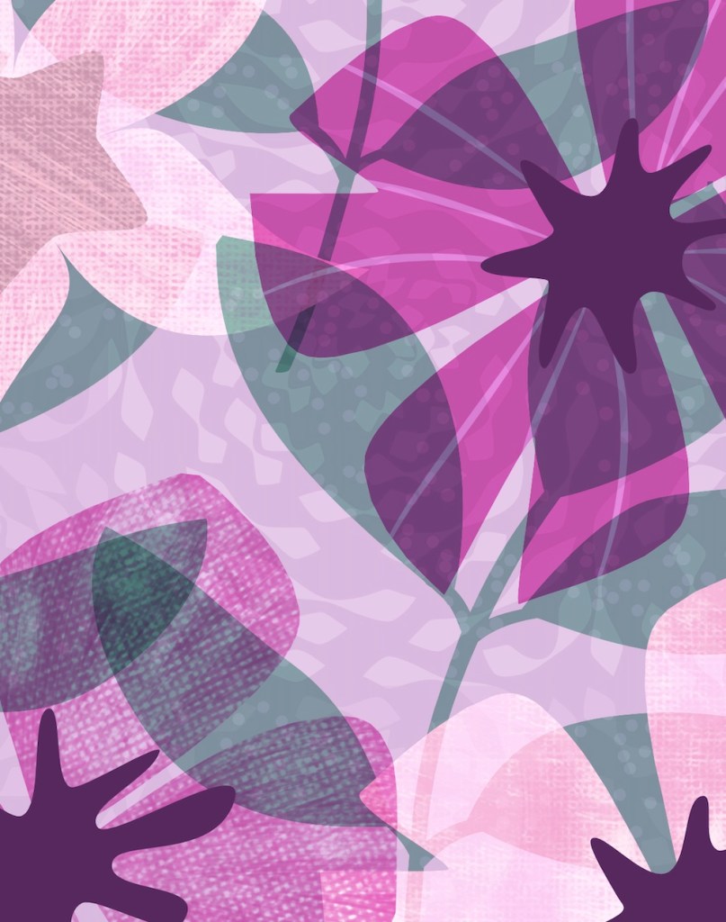 create interest and transparency with pixel textures and blend modes. Sheri42