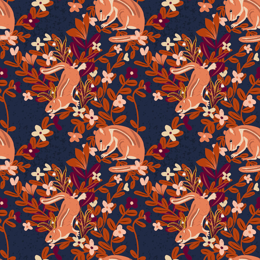 Autumn Hunt Club design "Crisp Morning Chattering Chipmunks by Sheri42