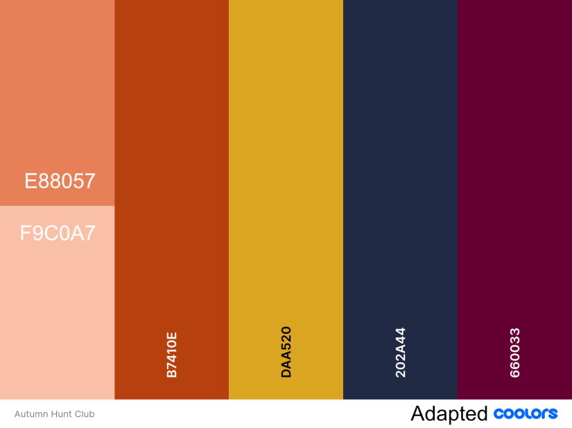 Autumn Hunt Club Palette adapted from Colors