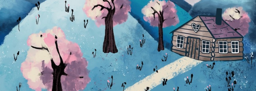 My own log cabin on a hill by Sheri42