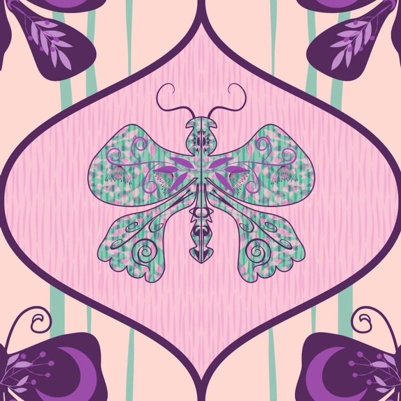 close up of butterfly wing pattern texture on butterfly -- by Sheri42