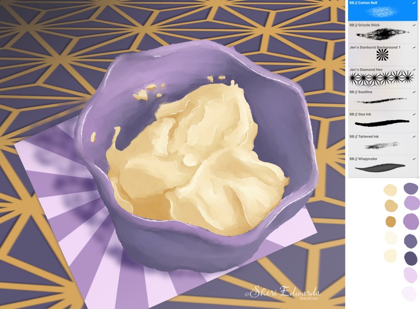 Butter in a Dish by Sheri42; brushes and palette