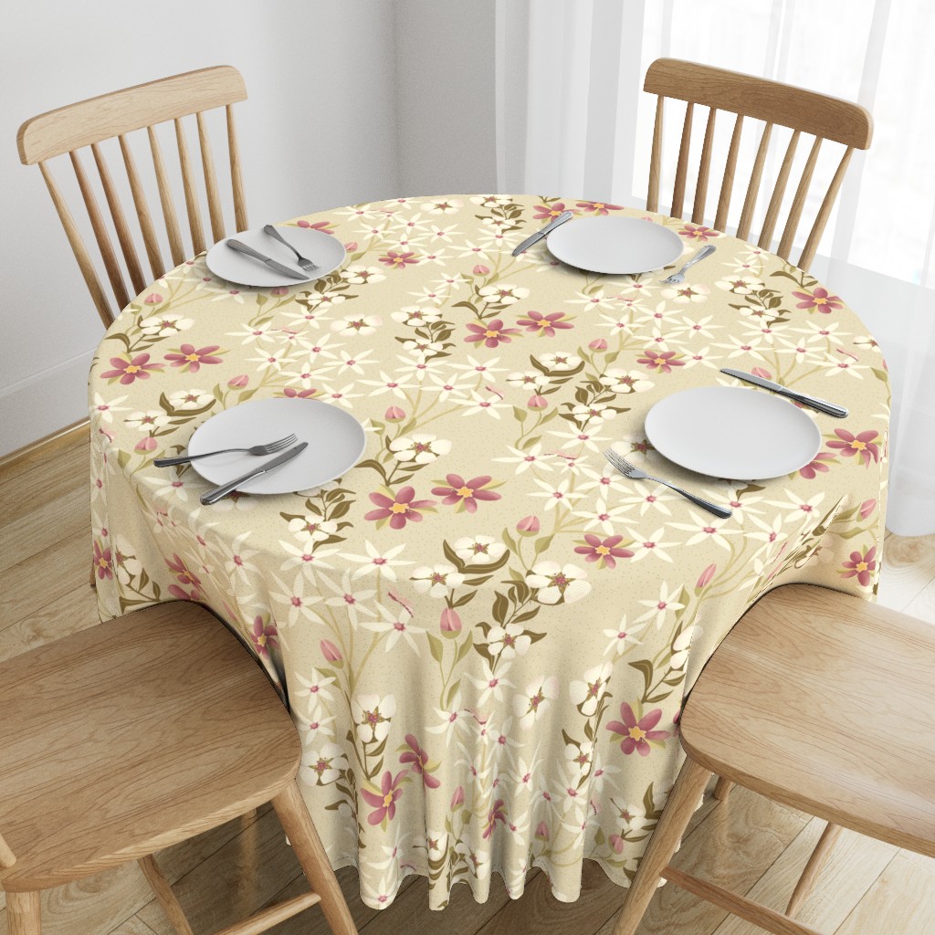 Garden Tapestry on table cloth at Spoonflower by Sheri42