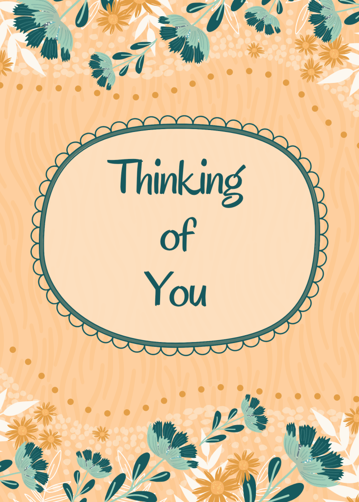 Thinking of you in soft orange, golds, and teals by Sheri42