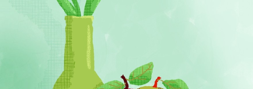 tulips and apples in red green pairs by Sheri42