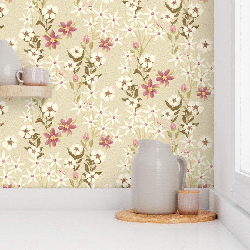 Garden Tapestry on wallpaper at Spoonflower by Sheri42