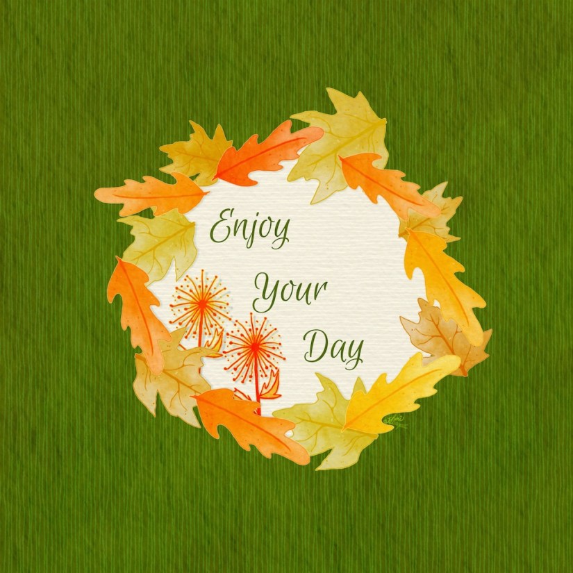 Enjoy Your Day notecard by Sheri42 with textured brushes