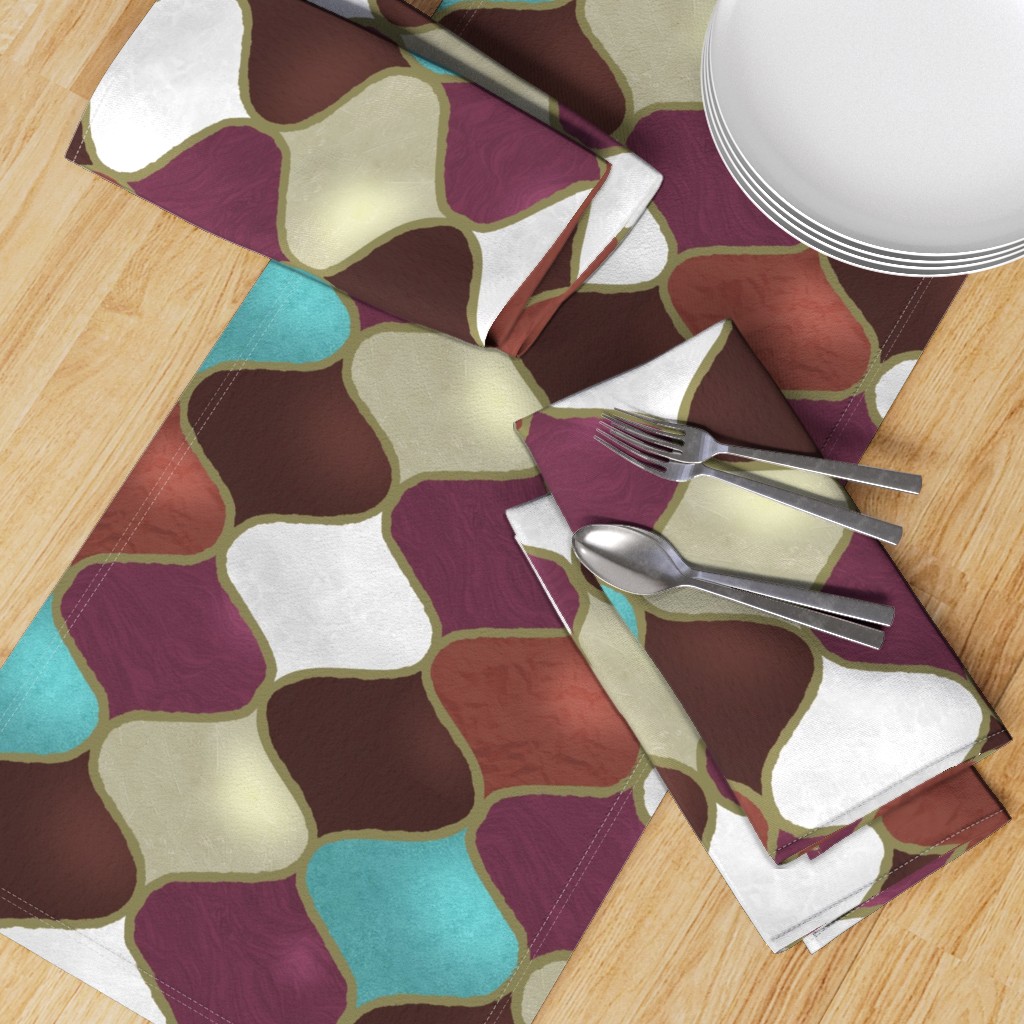 Stone flow shine design as table setting by Sheri42