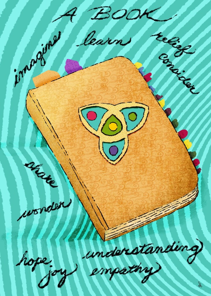 #makingarteveryday from #bardotbrush prompt: comfort book by Sheri42