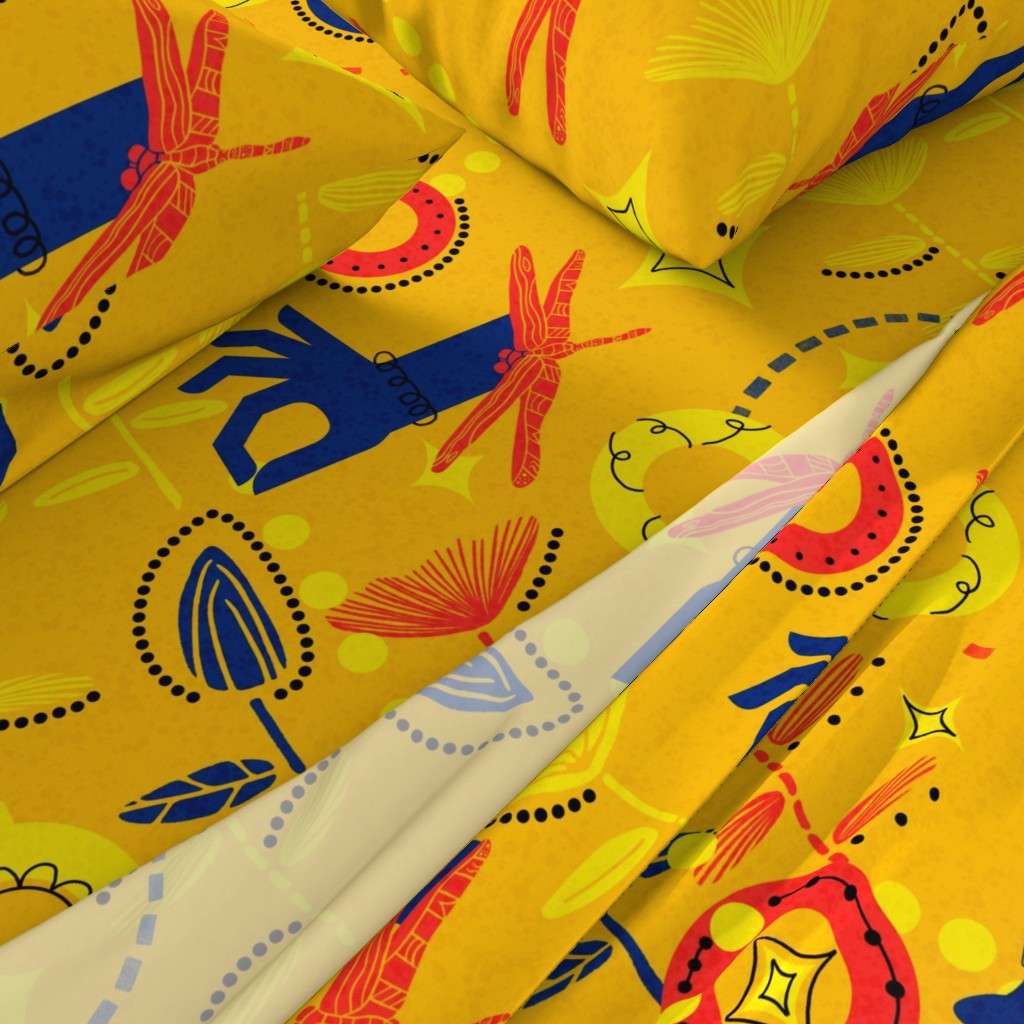 midcentury thrift story art by sheri42 bedding