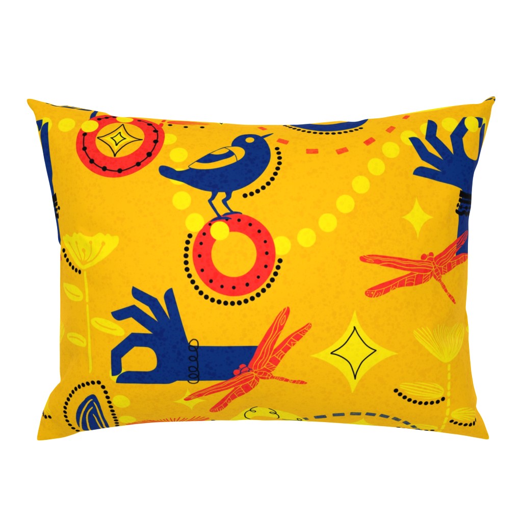 midcentury thrift story art by sheri42 pillow sham