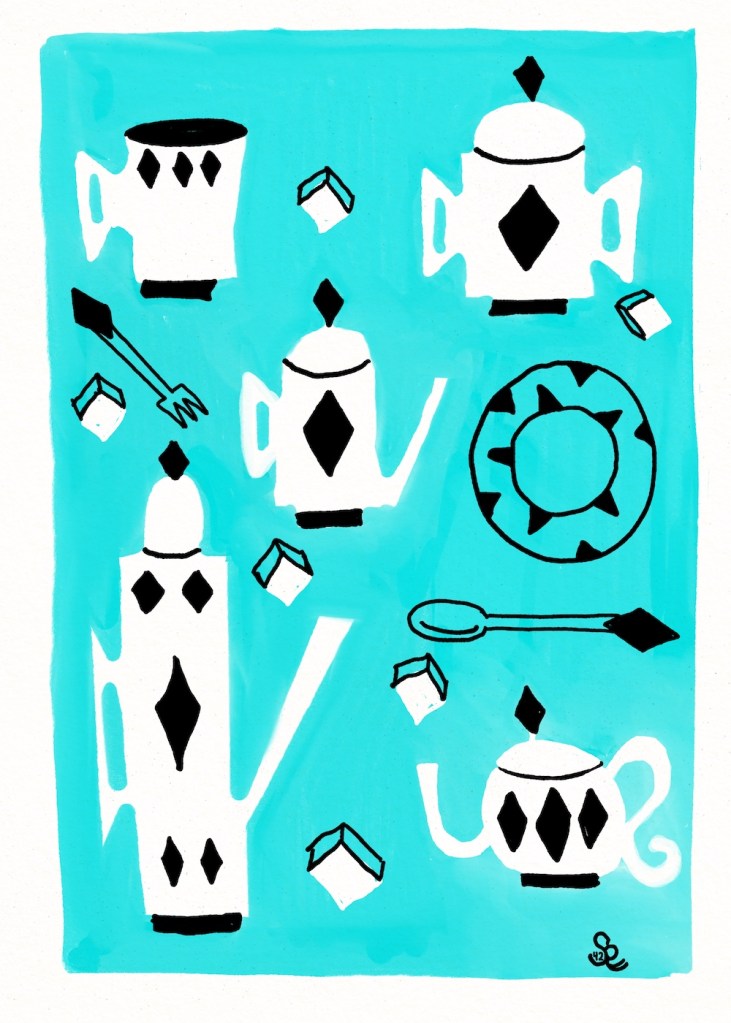 coffee tea collection; midcentury style by sheri42