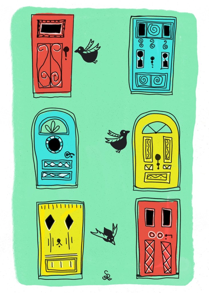 doors in midcentury style by Sheri42